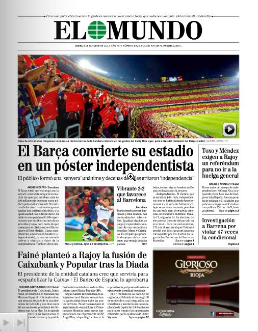 Сми испании. Испанские газеты. Газеты Испании. El mundo газета. Обложки испанских газет.