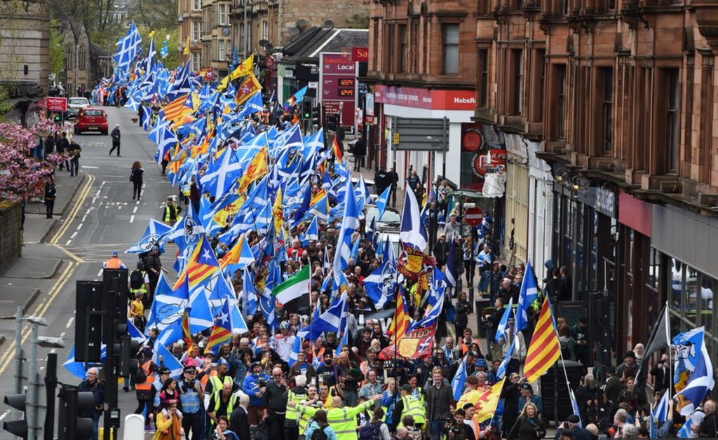 Manifestació per la independència a Escòcia