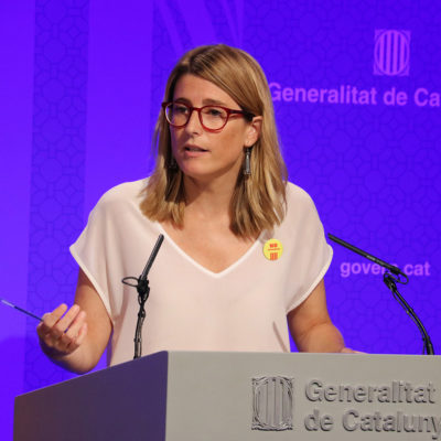 La consellera de la Presidència i portaveu del Govern, Elsa Artadi/ Jordi Bataller