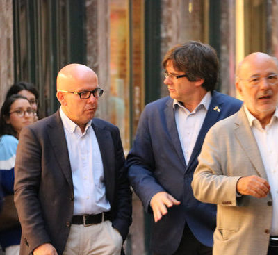 Carles Puigdemont i l’advocat Gonzalo Boye