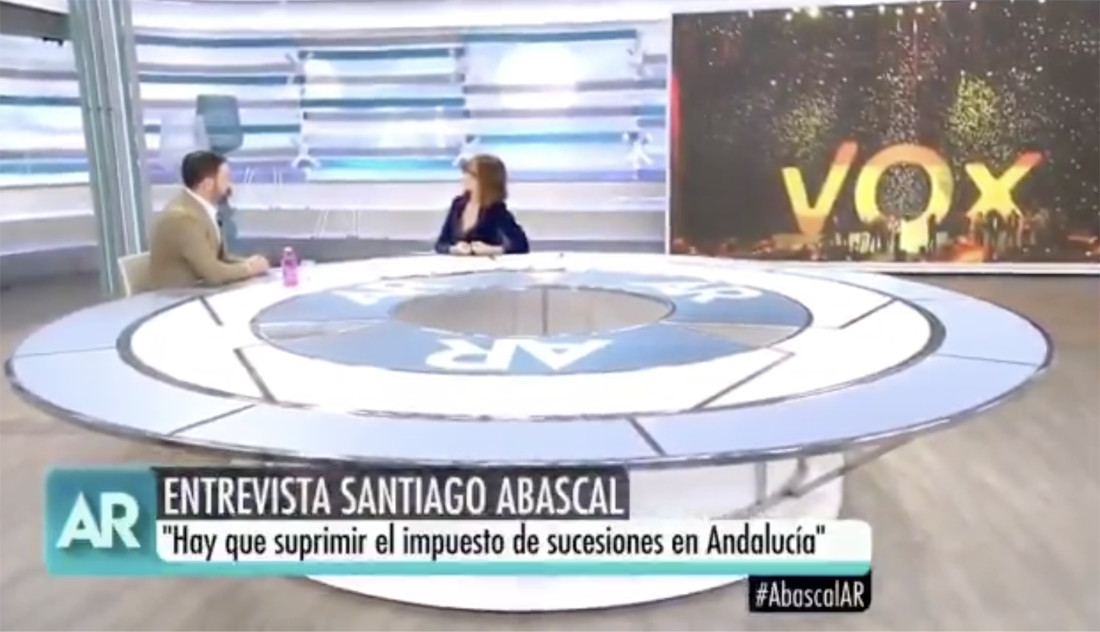 Santiago Abascal (Vox), al programa d'Ana Rosa Quintana (Telecinco)
