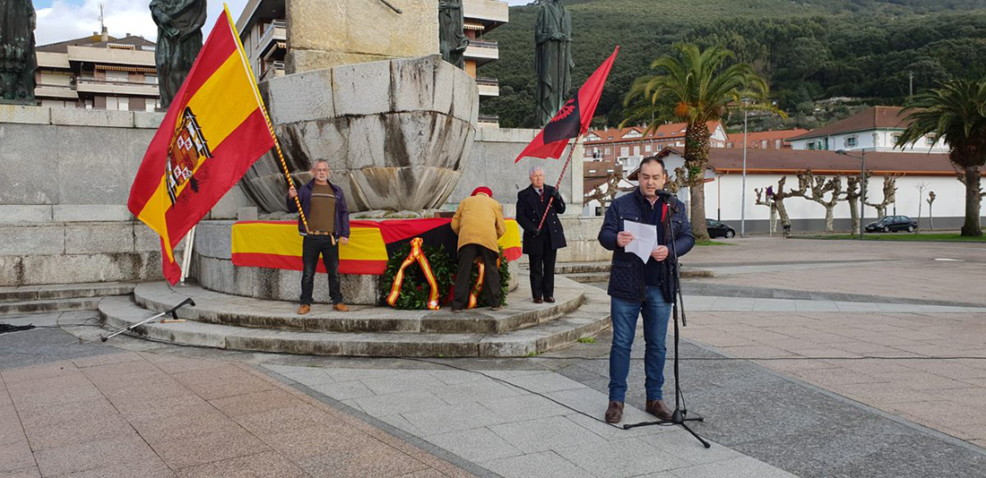 Manifestació franquista a Santuña, Cantàbria/Twitter @MCE_AJE
