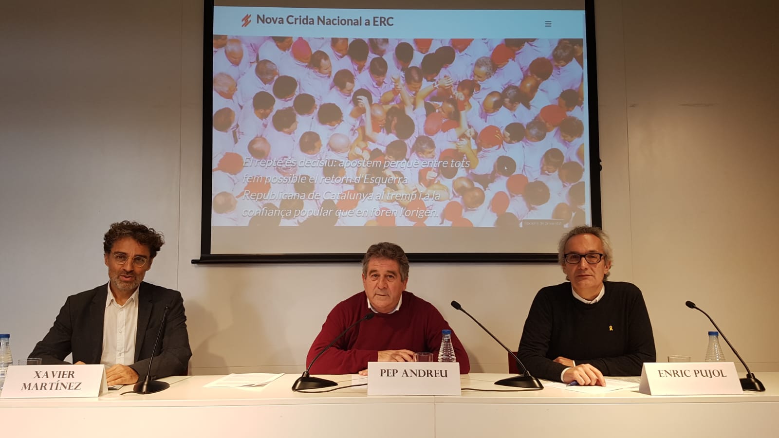 Presentació del manifest crític 'Crida Nacional a ERC'