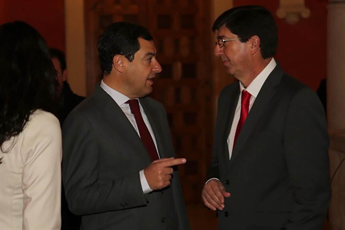 Moreno (PP) i Marín (Cs) pacten amb VOX a Andalusia