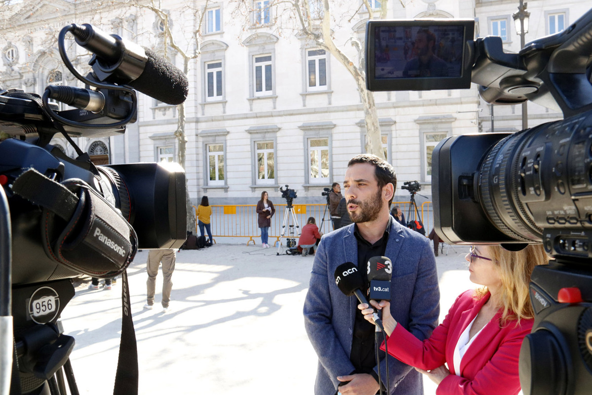 Xavier Muñoz Soriano, de la Plataforma Internacional Tryal Watch, davant del Tribunal Suprem