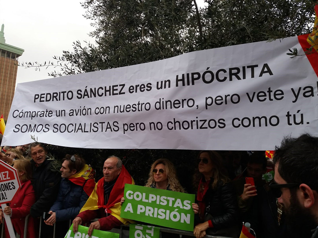 Manifestació catalanofòbica a Madrid
