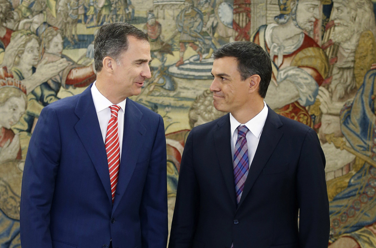 Felipe VI i Pedro Sánchez, en una imatge d'arxiu