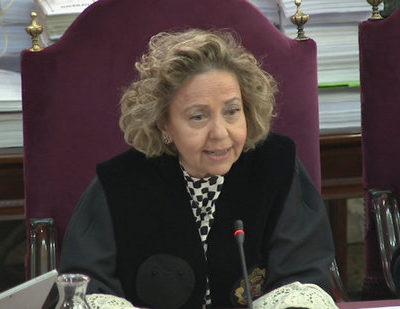 La fiscal Consuelo Madrigal, en una sessió del judici de l'1-O