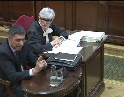 Josep Lluís Trapero, durant la seva declaració al Tribunal Suprem / ACN