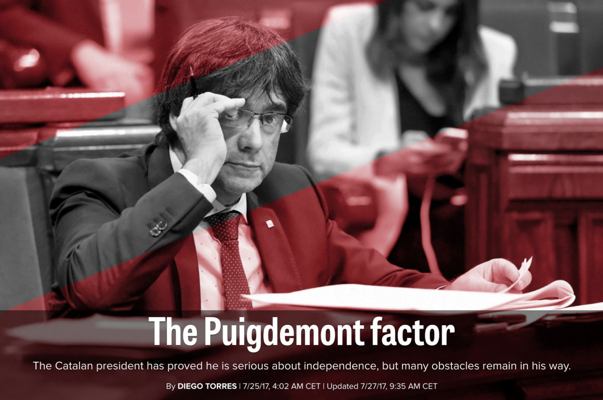 Article a 'Politico' sobre Puigdemont