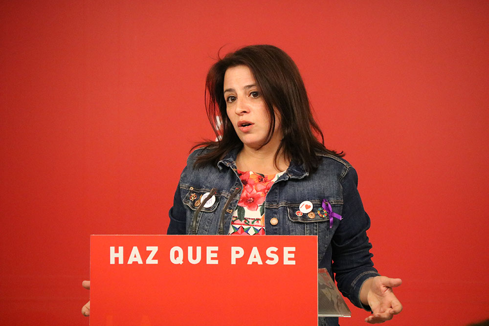 La vicesecretària general del PSOE, Adriana Lastra