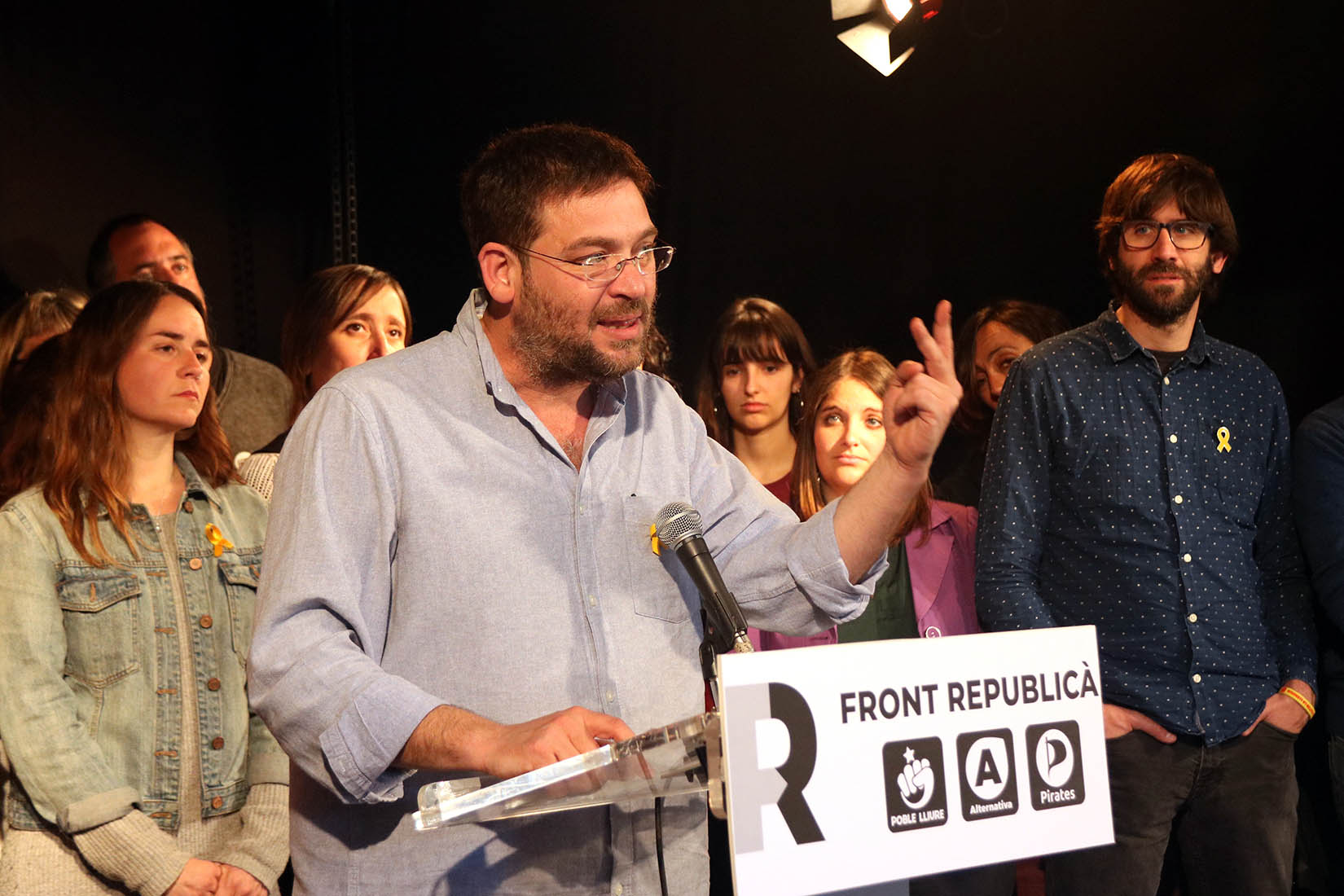 El cap de llista del Front Republicà per Barcelona a les eleccions espanyoles, Albano-Dante Fachin