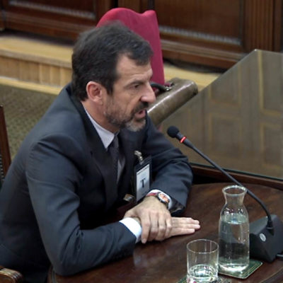 El comissari dels Mossos Ferran López declarant com a testimoni al Tribunal Suprem