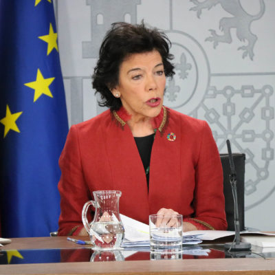 La portaveu del govern espanyol, Isabel Celaá, en una imatge d'arxiu