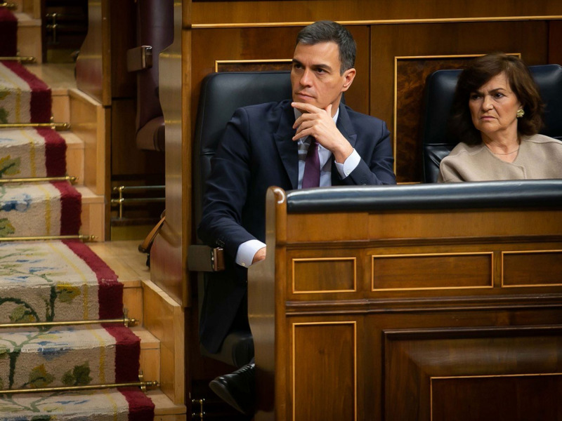 El president del govern espanyol, Pedro Sánchez, al Congreso