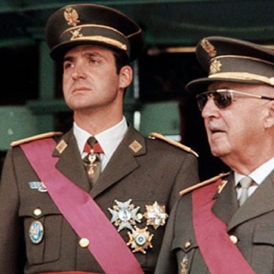Juan Carlos I amb Francisco Franco, en una imatge d'arxiu