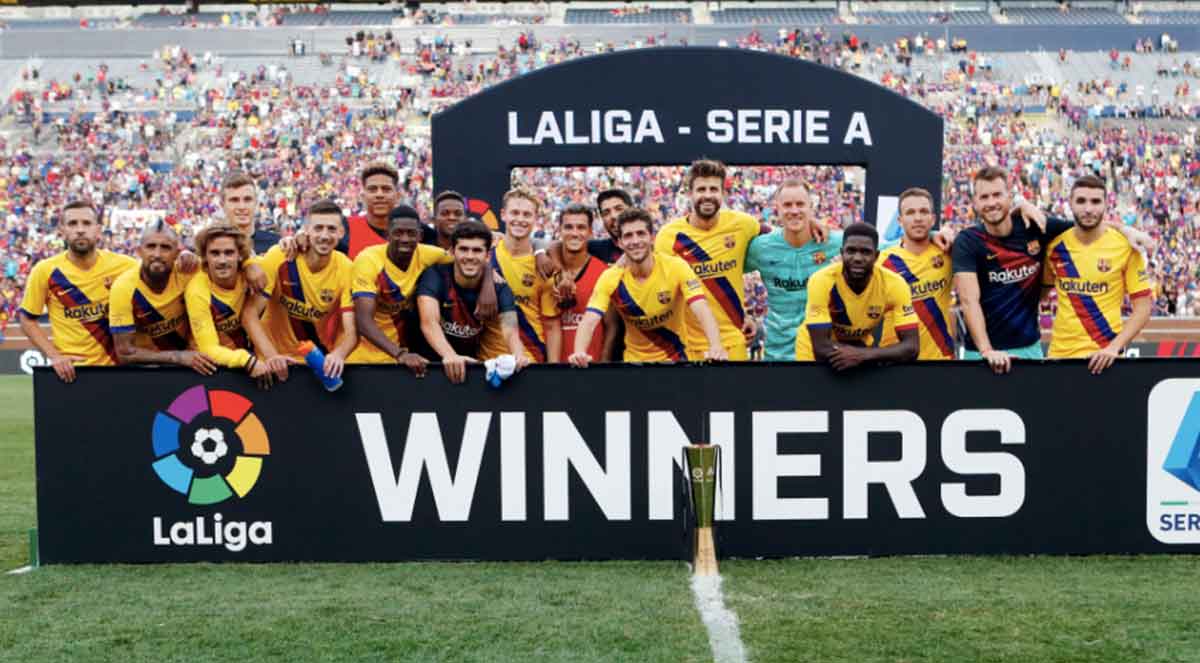 Imatge de la plantilla del Barça / FCBarcelona