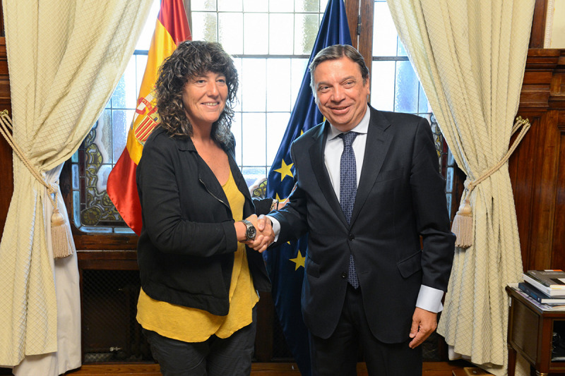 La consellera Teresa Jordà amb el ministre Luís Planas