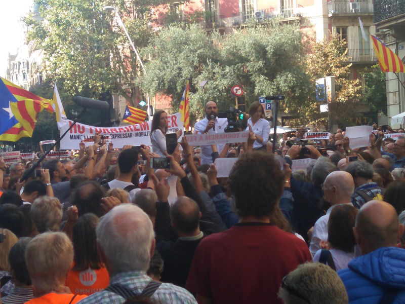 Marcel Mauri parla en nom d'Òmnium sobre la resposta a la sentència