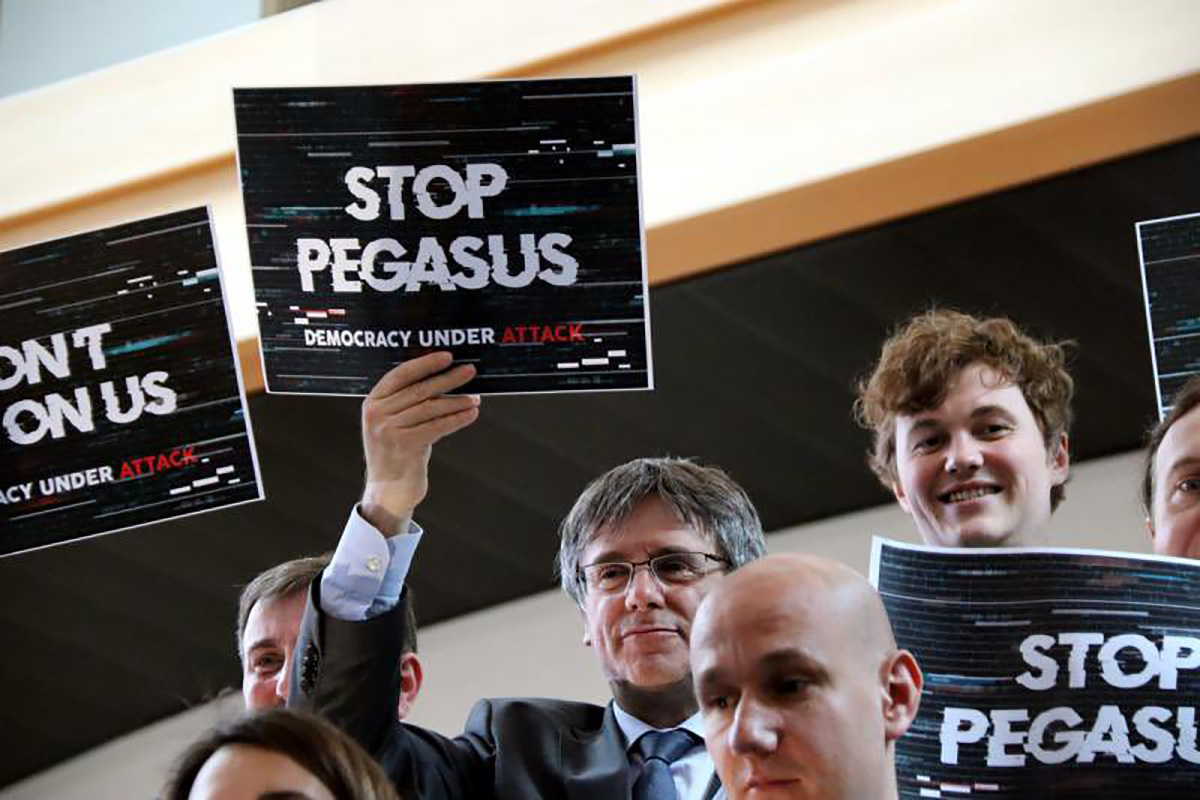 Vídeo] Repassada de Puigdemont al representant de NSO sobre Pegasus: "Fan el món menys lliure" La República