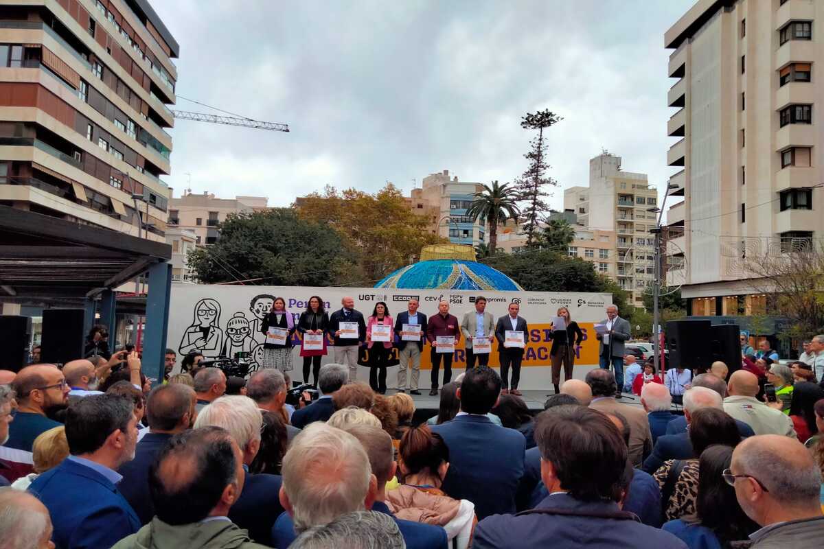 Manfiestació per un finançament just alacant