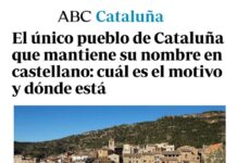 L’ABC promociona (malament) un poble català: el ven com “l’únic que manté el nom en castellà”